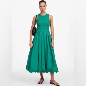 NWT: Madewell Melody Bubble Dress - Green -S